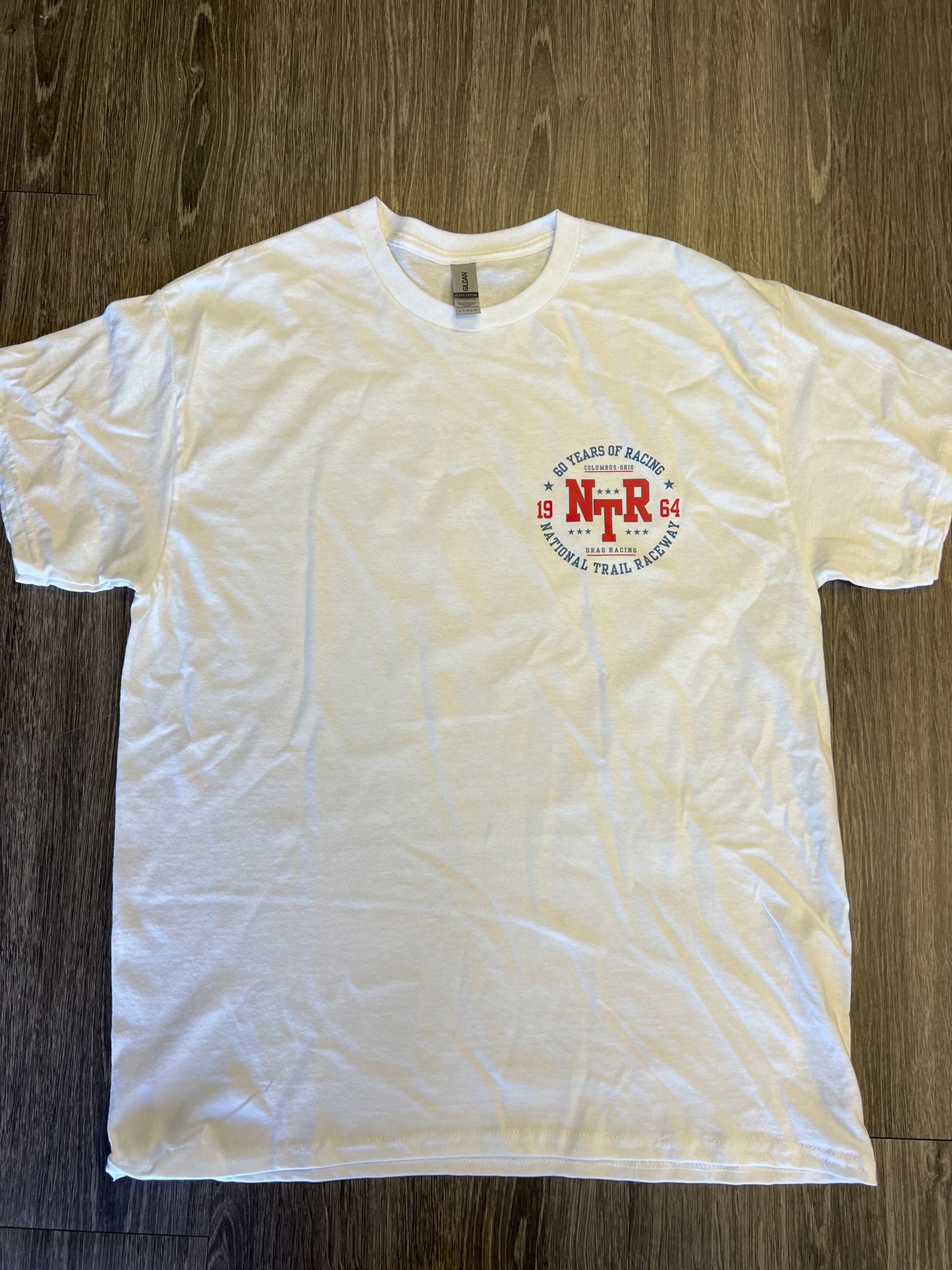 60th Anniversary T-Shirt Red / Blue Retro Logo