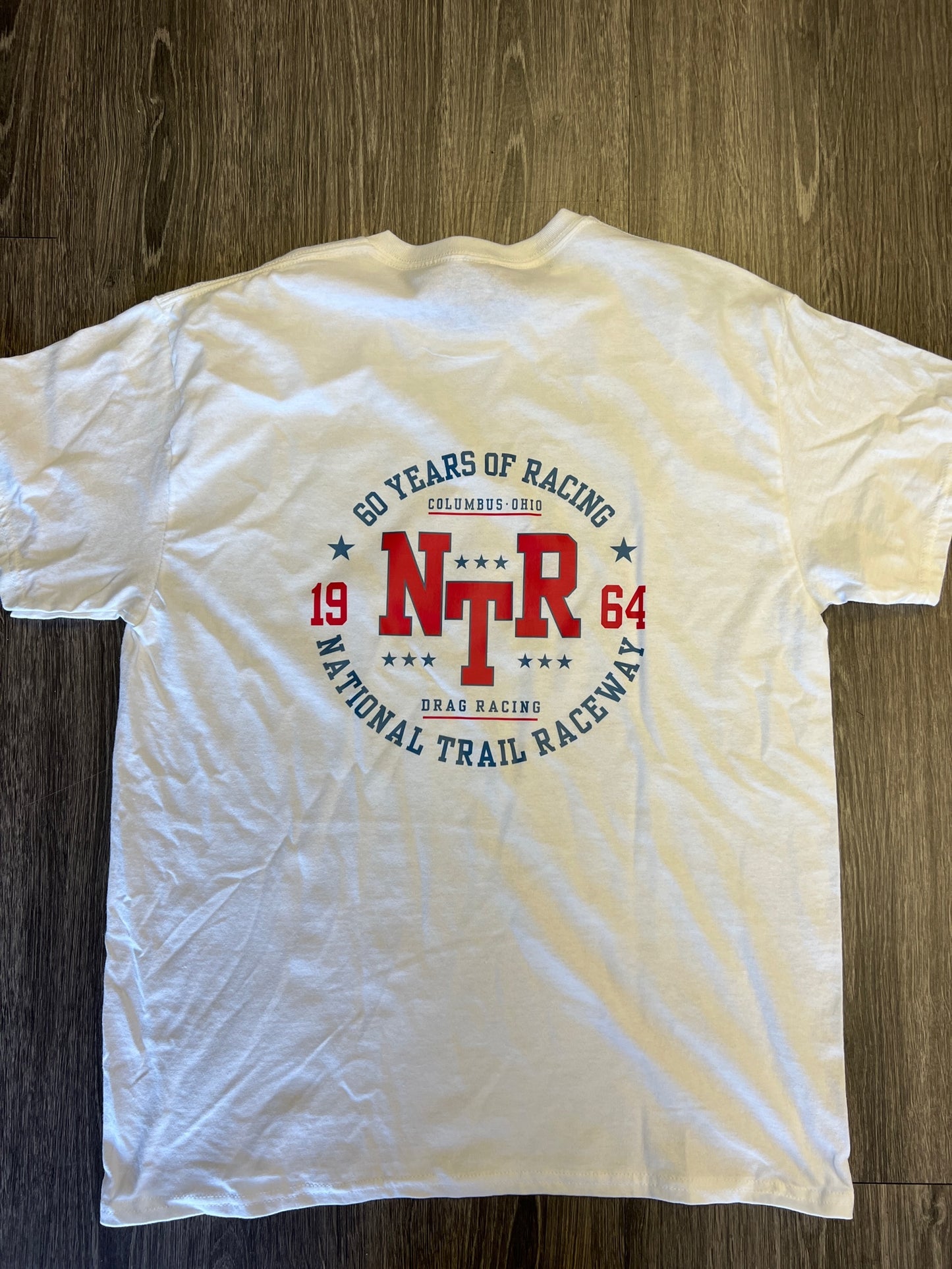 60th Anniversary T-Shirt Red / Blue Retro Logo